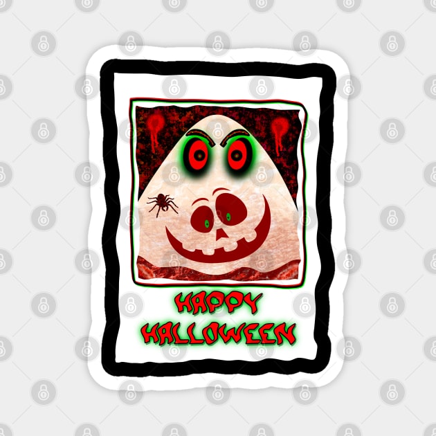 Polaroid Horror Design - Happy Halloween Magnet by ak3shay