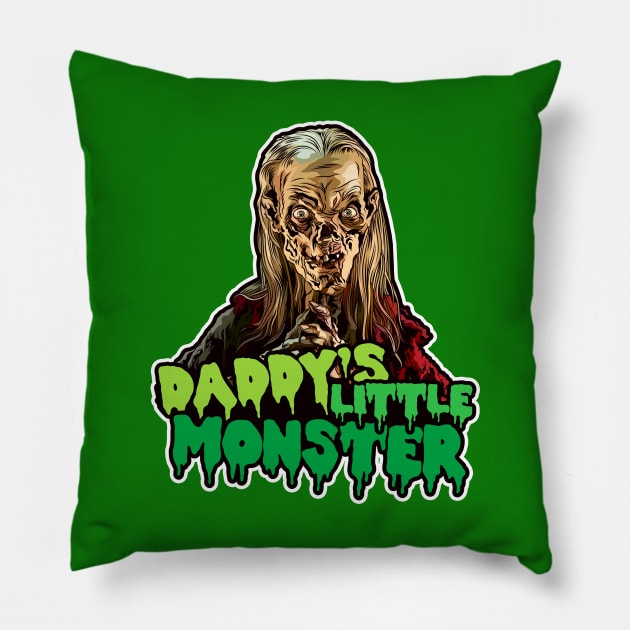 Daddy's Little Monster! Pillow by pentoolarts