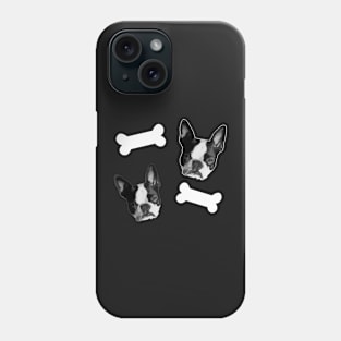 Black and White Boston Terrier Gifts Phone Case