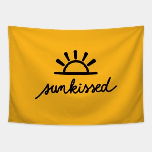 Sunkissed Minimalist Illustration Tapestry