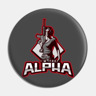 I'm The Alpha (2) Pin