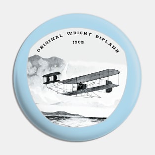 World's First Glider Airplane, 1905 - Wright Brothers Pin