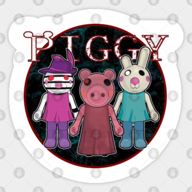 Piggy Roblox Roblox Game Roblox Characters Roblox Piggy Sticker Teepublic - roblox roblox roblox game