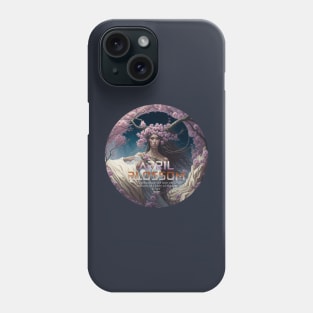 April zodiac woman flowers Phone Case