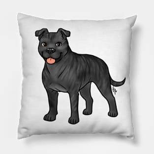 Dog - American Staffordshire Terrier - Natural Blue Brindle Pillow