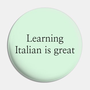 Learning Italian is great Pin