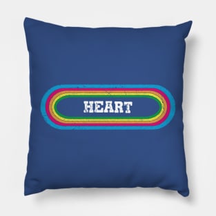 rainbow heart band Pillow