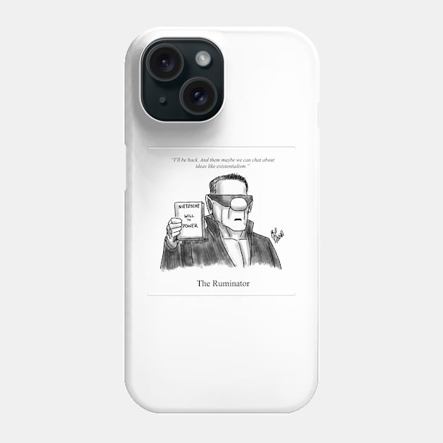 Classic The Ruminator Cartoon Phone Case by abbottcartoons