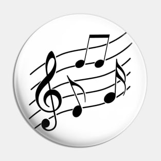 Music notes design Pin