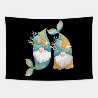 Cute Mermaid Gnomes Mermaid Birthday Mermaid Life Tapestry