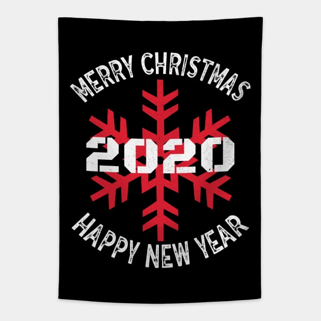 Merry Christmas and Happy New Year Tapestry by MZeeDesigns