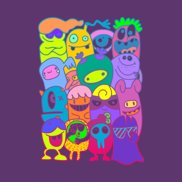 Crazy Monster Party by AlondraHanley