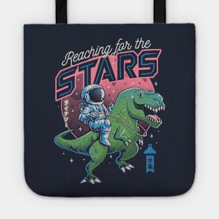 Reaching for the Stars - Cute T-Rex Astrounaut Gift Tote