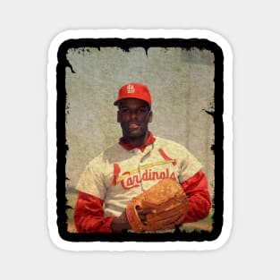 Bob Gibson in St. Louis Cardinals Magnet