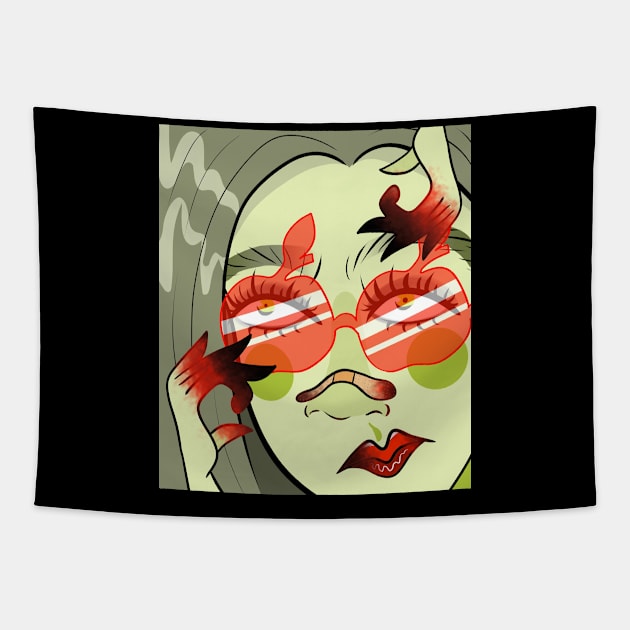 Apple of My Eye Tapestry by Mqed