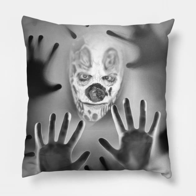 Maddie Hands Pillow by Infinity Clown Army