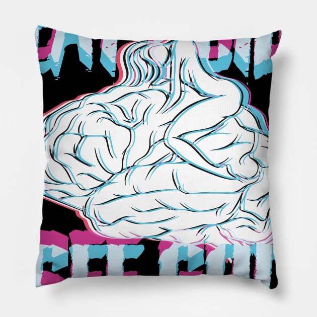 Acid Washed Shirt LSD Pillow by avshirtnation