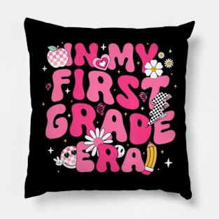 In My First Grade Era Girl Back To School 1st Grade Teacher Pillow