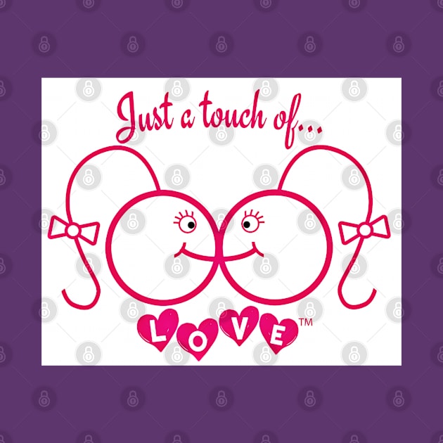 Just A Touch of LOVE - LGBTQIA+ - Females and Horizontal Rainbow - Double-sided by SubversiveWare