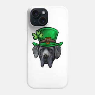 St Patricks Day Great Dane Phone Case