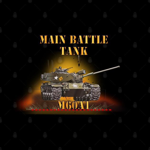 Main Battle Tank - M60A1 w Fire- Right Face X 300 by twix123844