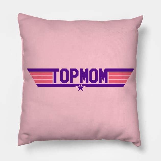 Top Mom (Alt) Pillow by Roufxis