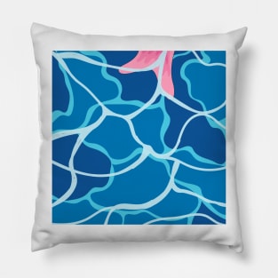 pool ocean view Pillow