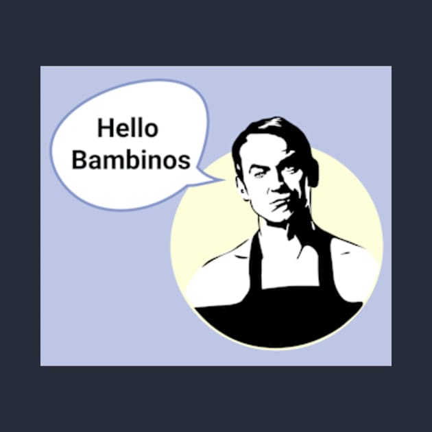 Friday Night Dinner Pop Art 'Hello Bambinos' by Gallery XXII