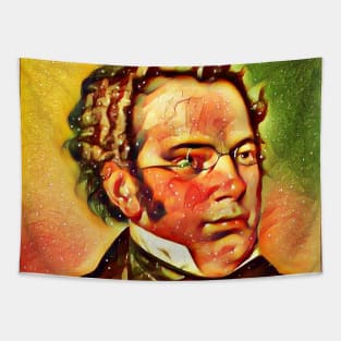 Franz Schubert Snow Portrait | Franz Schubert Artwork 14 Tapestry