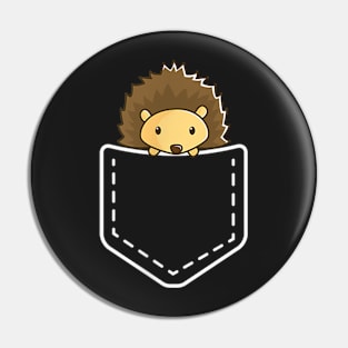 Hedgehog In Your Pocket Pin