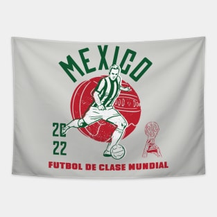 Vintage Mexico World Class Football Tapestry