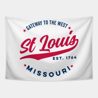 Vintage St Louis Missouri Gateway to the West USA City Tapestry