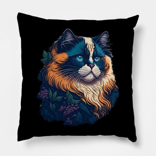 Cat Breed - Ragdoll Pillow by ImaginativeInkPOD