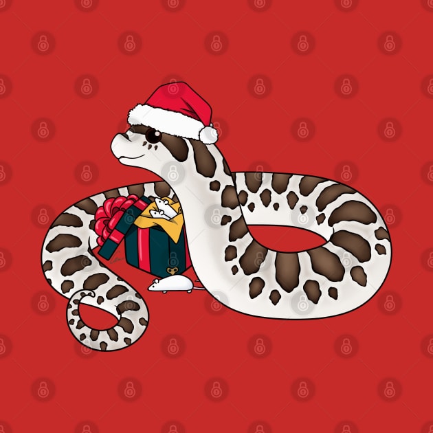 Super Arctic Western Hognose Snake, Christmas Edition by anacecilia