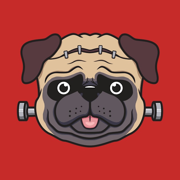 Frankenstein pug by Dabsdesign