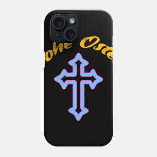 Happy Easter lettering with cross Phone Case