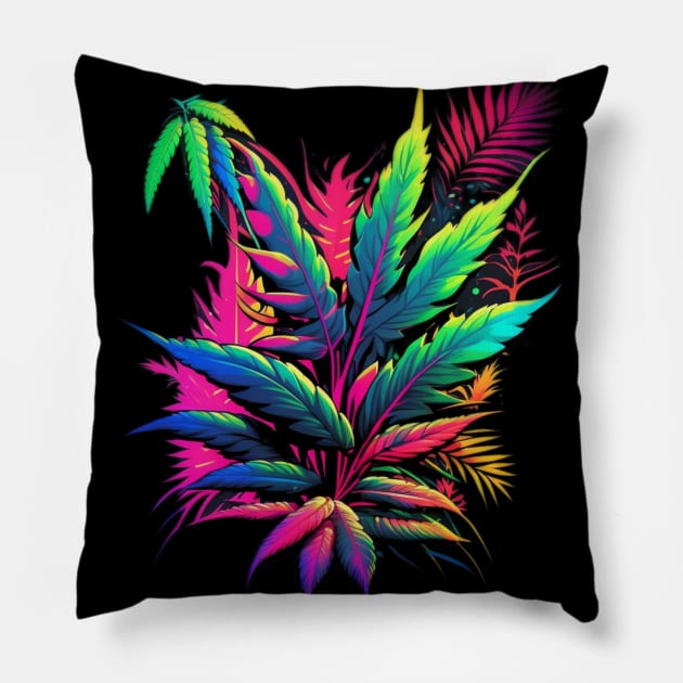 cannabis Pillow by Discover Madness
