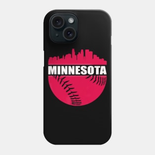 Downtown MPLS STP Minnesota Skyline Baseball Phone Case