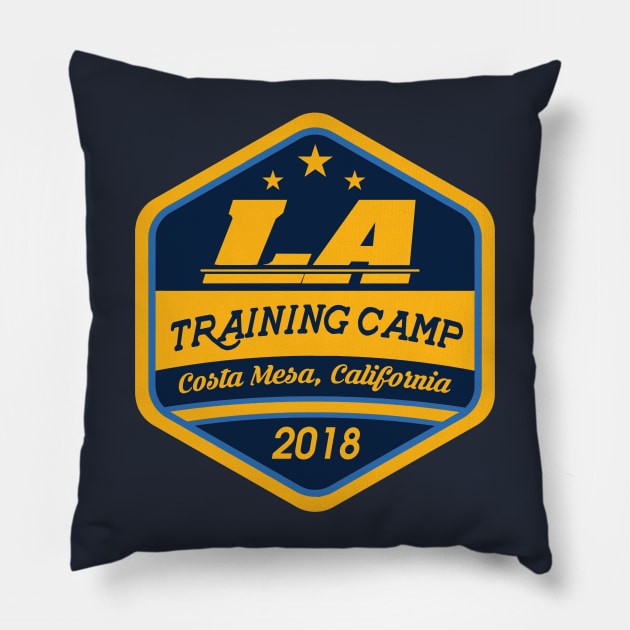 Football TRAINING CAMP Costa Mesa, California Pillow by OffesniveLine