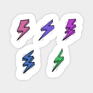 Lightening Bolt pack Magnet