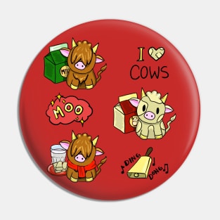 Holiday Cow Pals Herd Pin