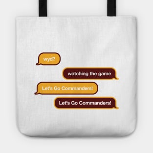 Commanders WYD Text Tote