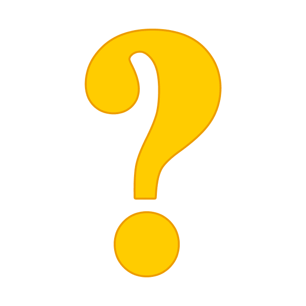 Question Mark ? Emoji in Yellow by SeattleDesignCompany