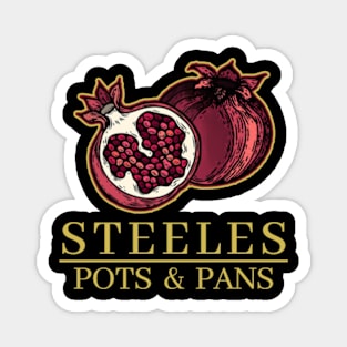 STEELES POTS AND PANS, POMEGRANATE Magnet