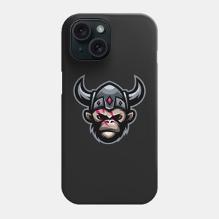 Viking monkey character design Phone Case