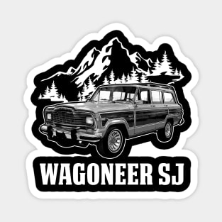 Jeep Wagoneer SJ series jeep car name Magnet