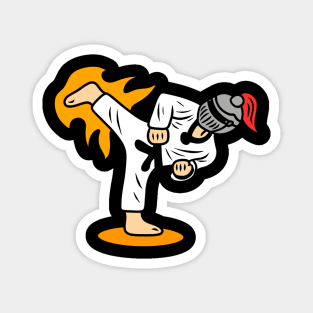 Cute Taekwondo Knight Magnet