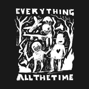 Everything All the Time - Idioteque illustrated lyrics - Inverted T-Shirt