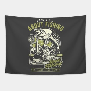 Gone fishing Tapestry