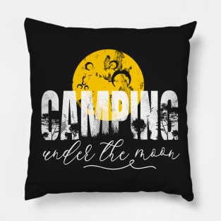 Camping Under The Moon Pillow